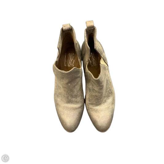 Boots Ankle Heels By Miz Mooz In Grey, Size: 9.5