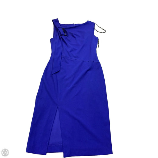 Dress Casual Midi By Calvin Klein In Blue, Size: 6