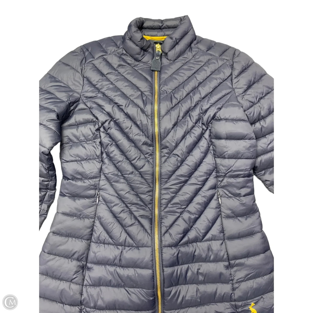Jacket Puffer & Quilted By Joules In Navy, Size: 4