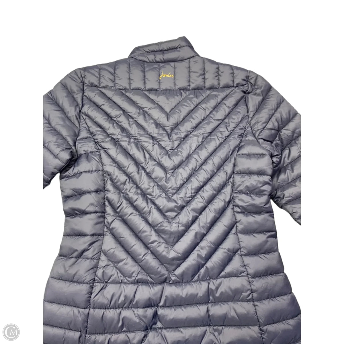 Jacket Puffer & Quilted By Joules In Navy, Size: 4
