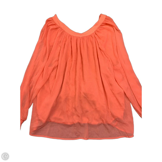 Blouse Long Sleeve By Old Navy In Pink, Size: Xxl