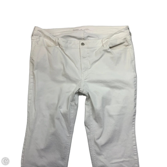 Jeans Straight By Old Navy In White Denim, Size: 20