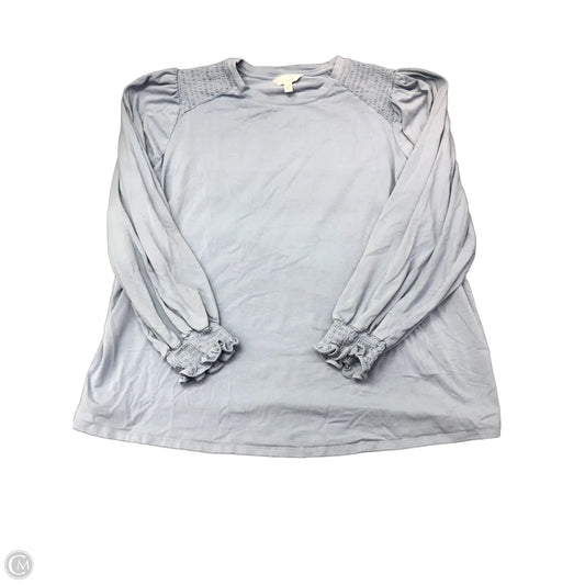 Top Long Sleeve By Lauren Conrad In Blue, Size: 2x