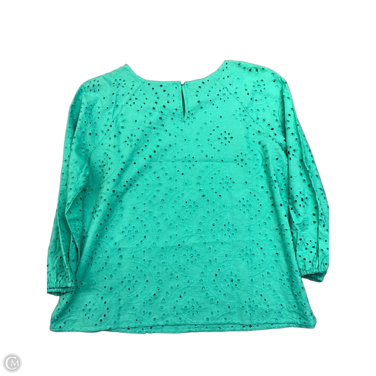 Blouse Long Sleeve By Apt 9 In Blue, Size: L