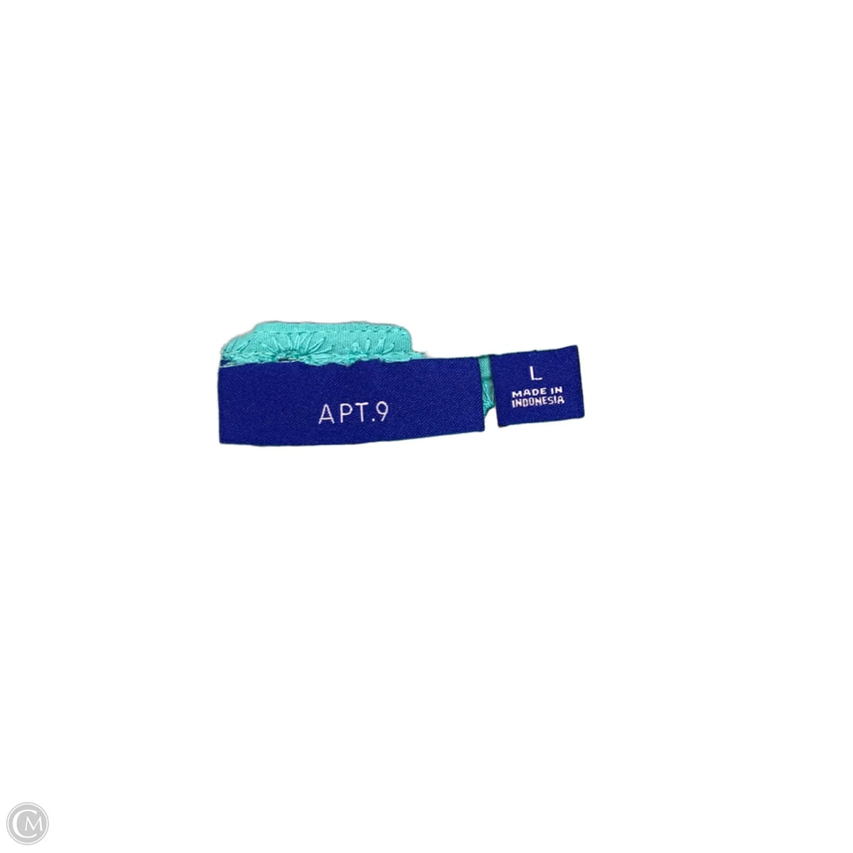 Blouse Long Sleeve By Apt 9 In Blue, Size: L