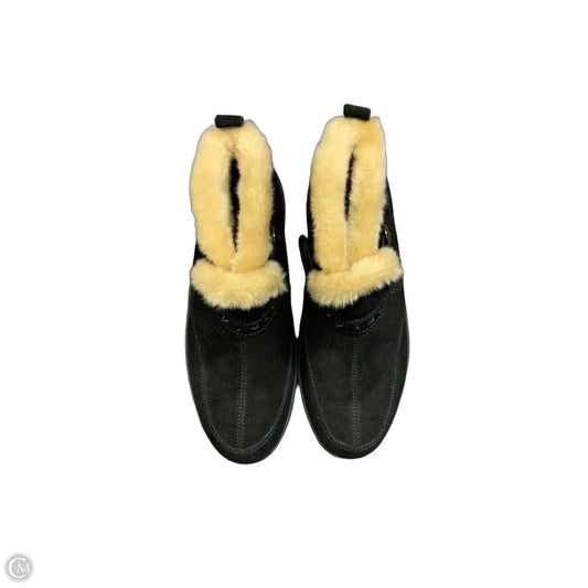 Boots Ankle Flats By Easy Spirit In Black & Cream, Size: 8