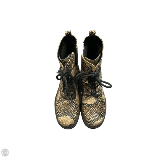 Boots Combat By Xappeal In Snakeskin Print, Size: 8.5