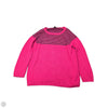 Sweater By Talbots In Black & Pink, Size: 1x