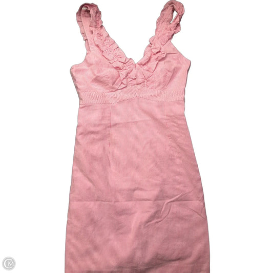 Dress Designer By Lilly Pulitzer In Pink & White, Size: 6