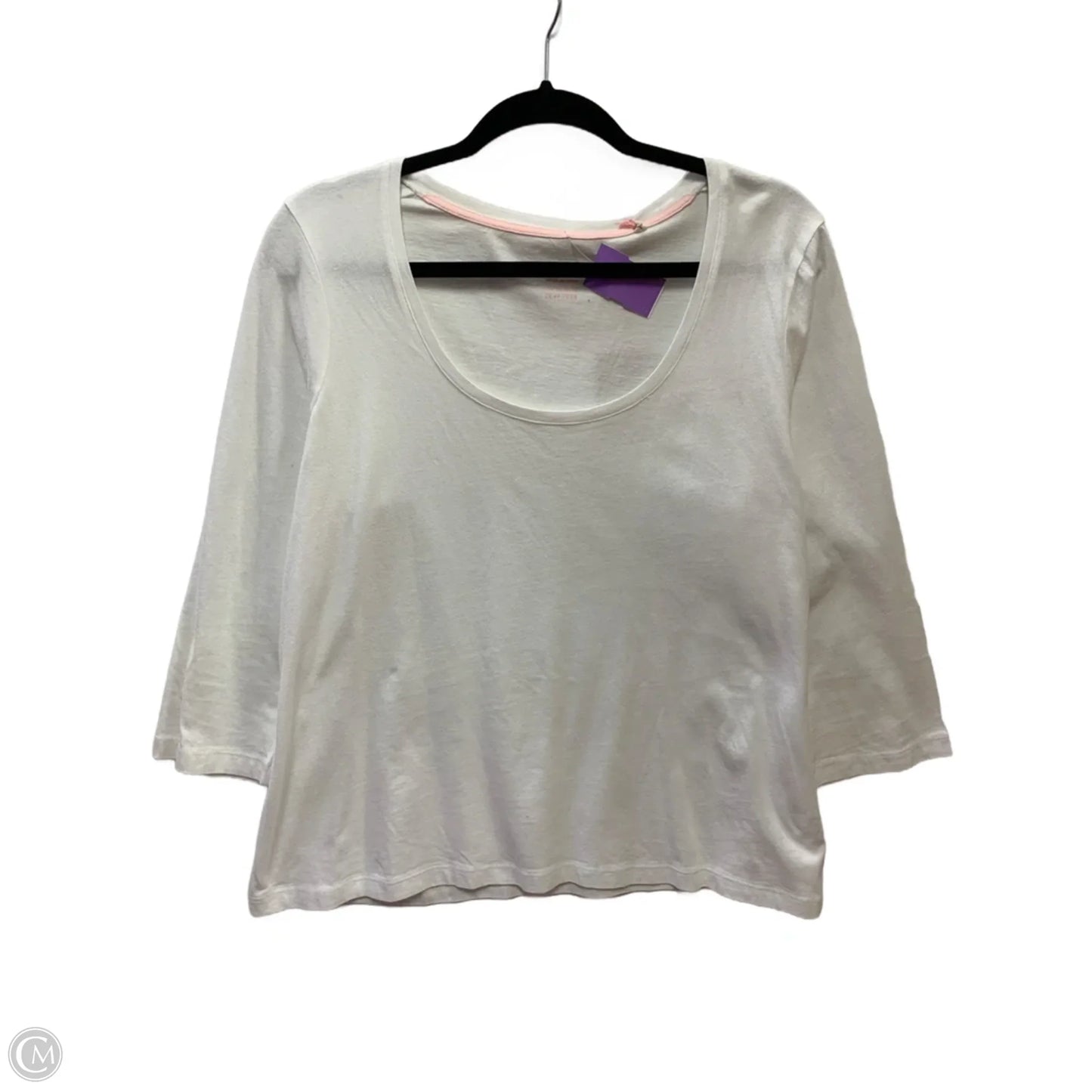 Top Long Sleeve Basic By Boden In White, Size: 14