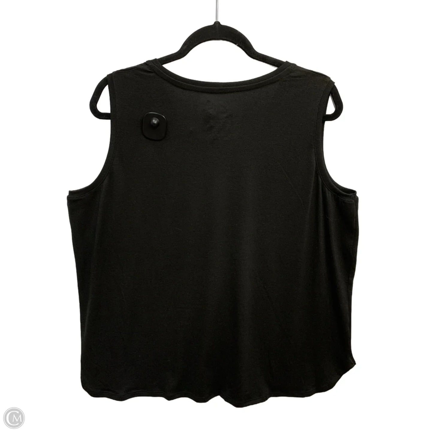 Top Sleeveless Basic By Time And Tru In Black, Size: Xxl