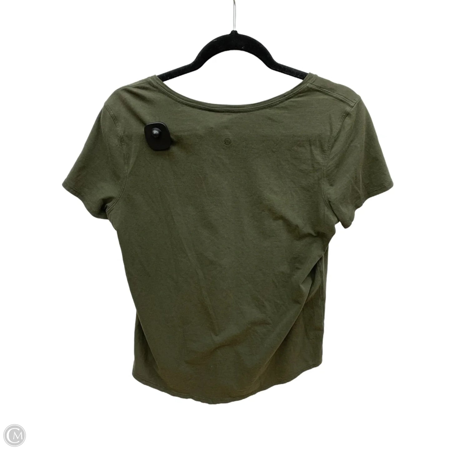 Athletic Top Short Sleeve By Lululemon In Green, Size: S