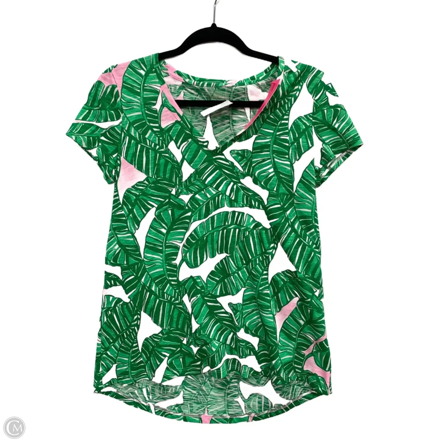 Top Short Sleeve Designer By Lilly Pulitzer In Green, Size: Xs