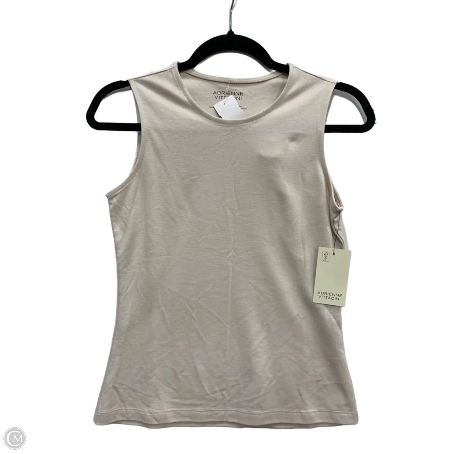 Top Sleeveless Basic By Adrienne Vittadini In Tan, Size: Xs
