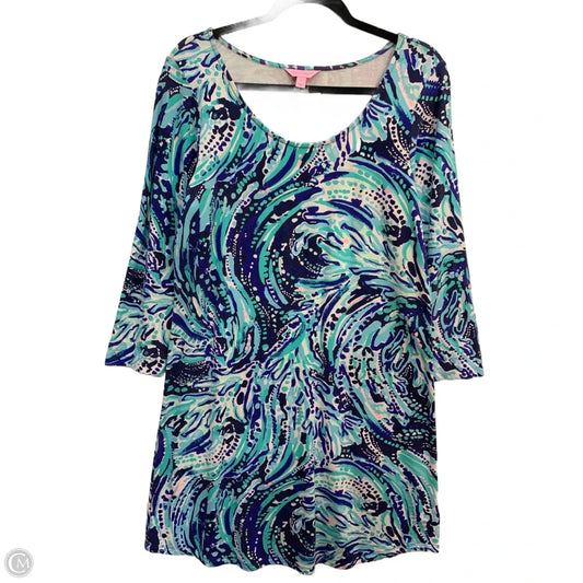 Dress Designer By Lilly Pulitzer In Blue, Size: L