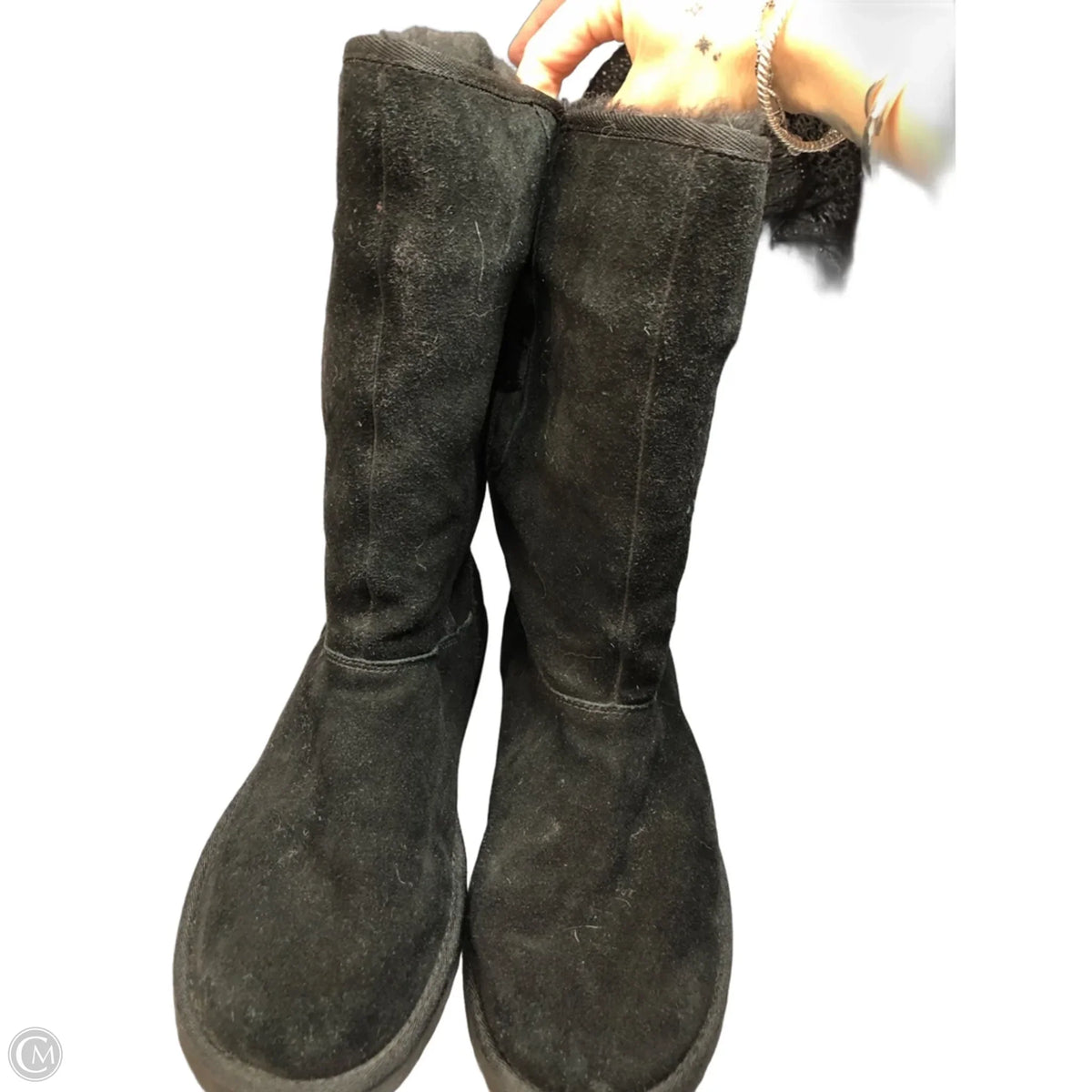 Boots Designer By Ugg In Black, Size: 8