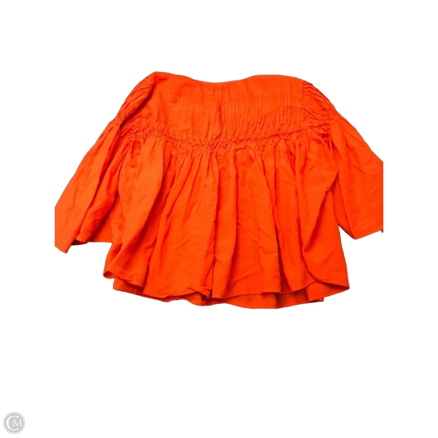 Top Short Sleeve By Madewell In Orange, Size: S