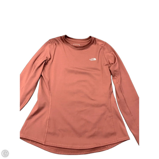 Athletic Top Long Sleeve Crewneck By The North Face In Pink, Size: L