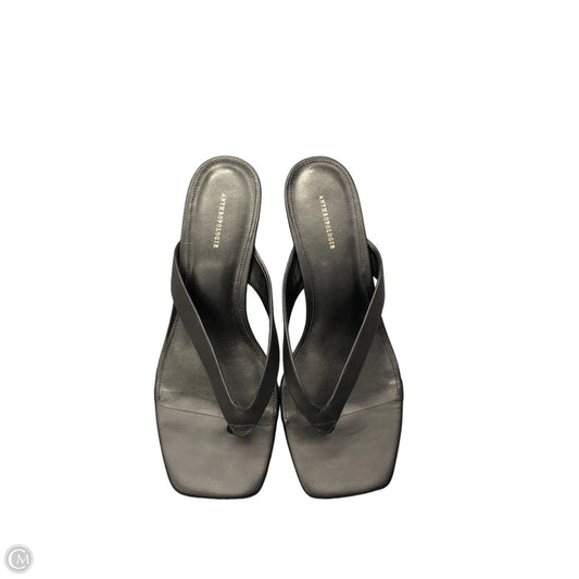 Sandals Heels Block By Anthropologie In Black, Size: 8.5
