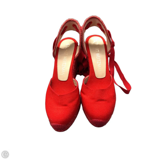 Shoes Designer By Stuart Weitzman In Red, Size: 8.5