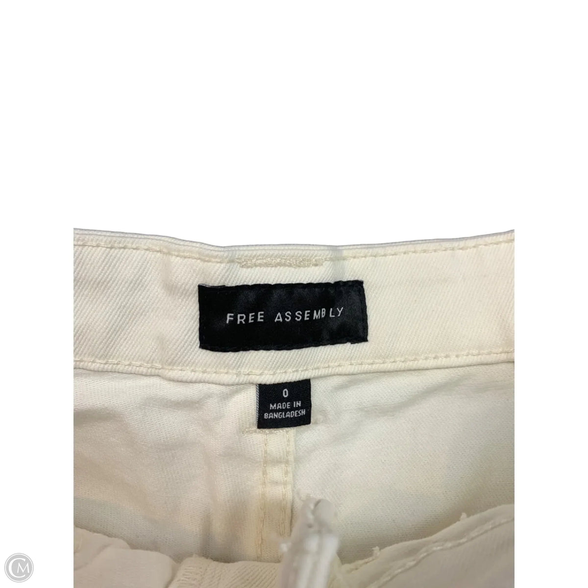 Jeans Cropped By Free Assembly In White, Size: 0