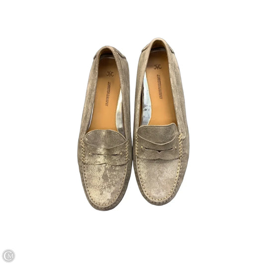Shoes Flats By Johnston & Murphy In Silver, Size: 8.5