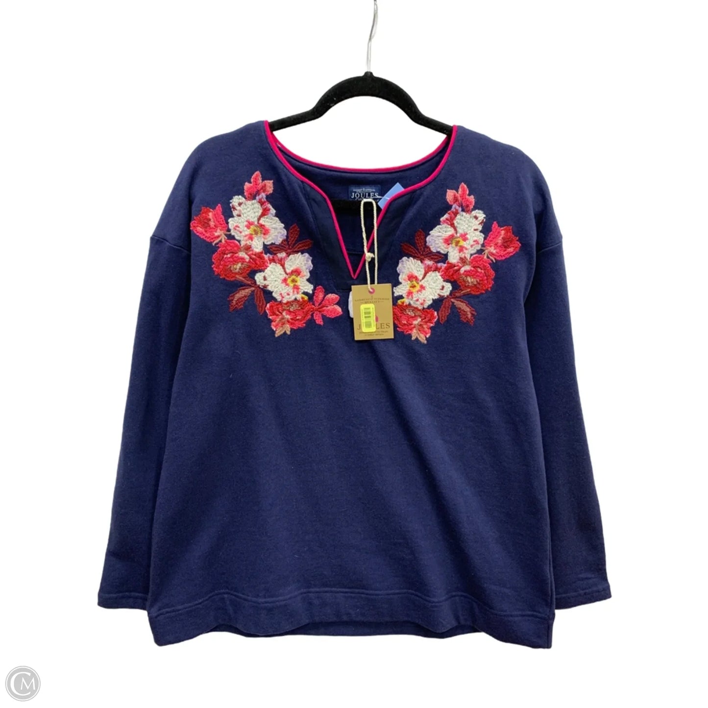 Sweatshirt Crewneck By Joules In Floral Print, Size: M