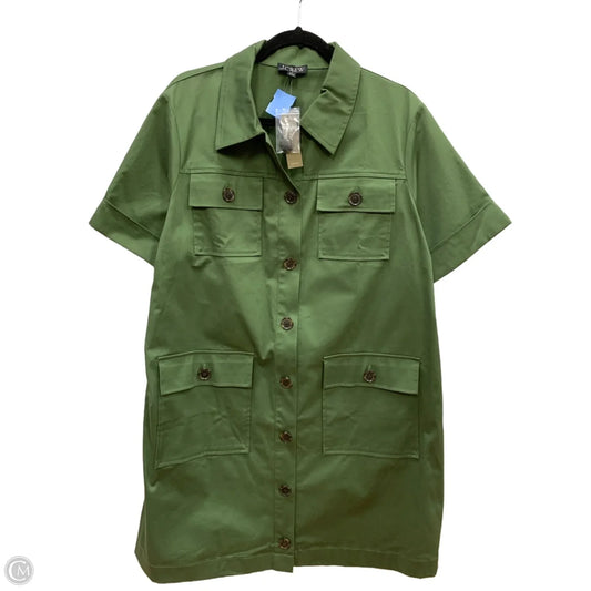 Dress Casual Midi By J. Crew In Green, Size: 18