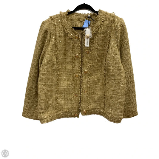 Blazer By Chicos In Gold, Size: 4