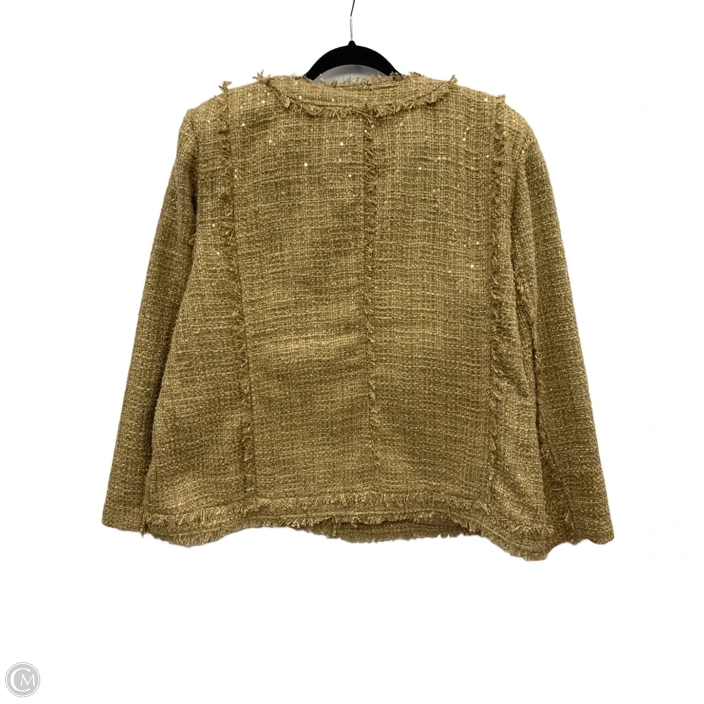 Blazer By Chicos In Gold, Size: 4