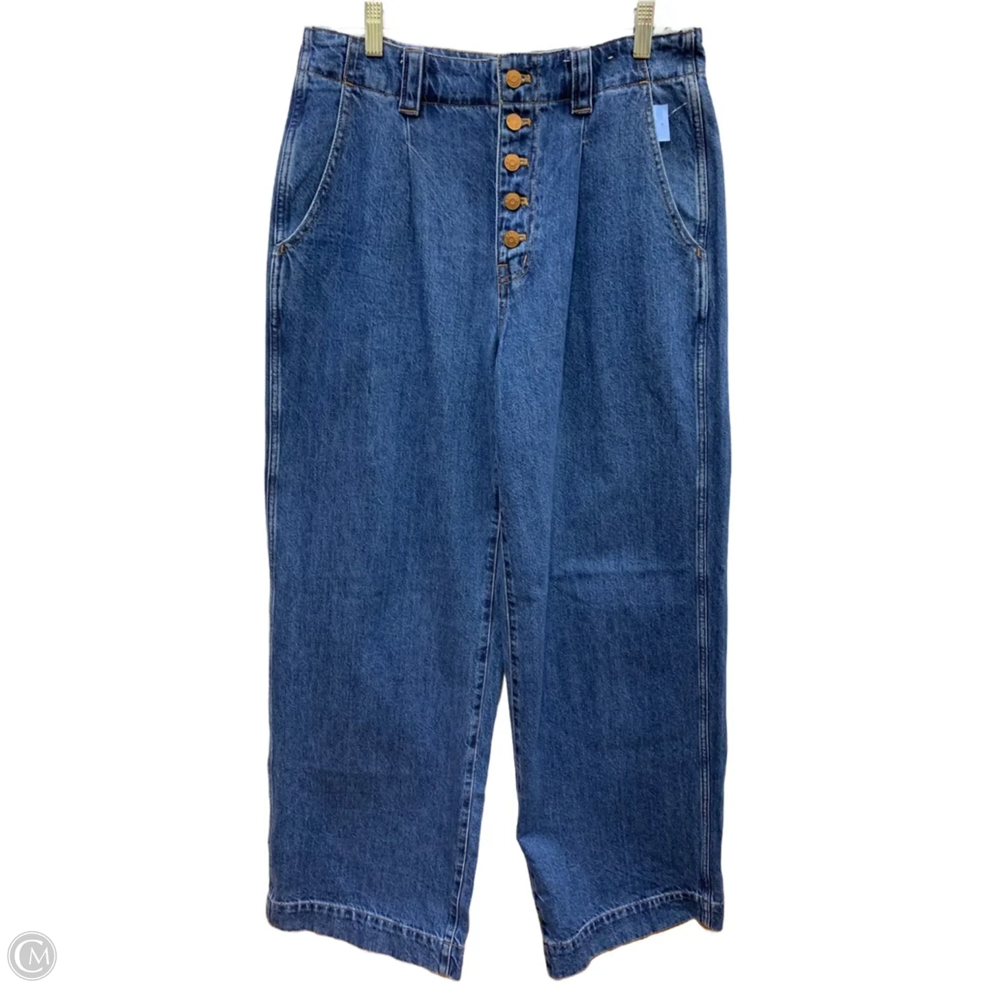 Jeans Flared By Madewell In Blue Denim, Size: 8