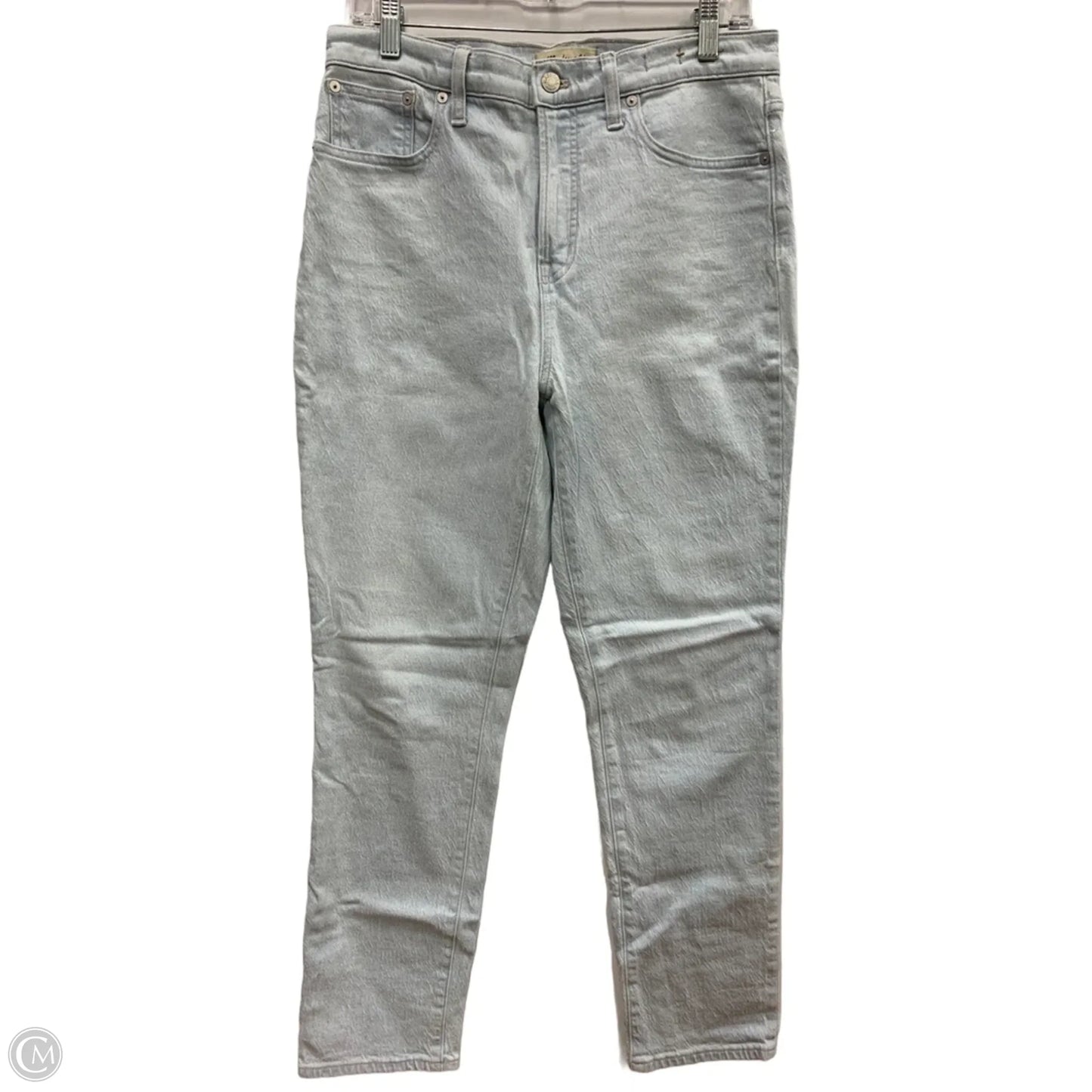 Jeans Straight By Madewell In Blue Denim, Size: 8