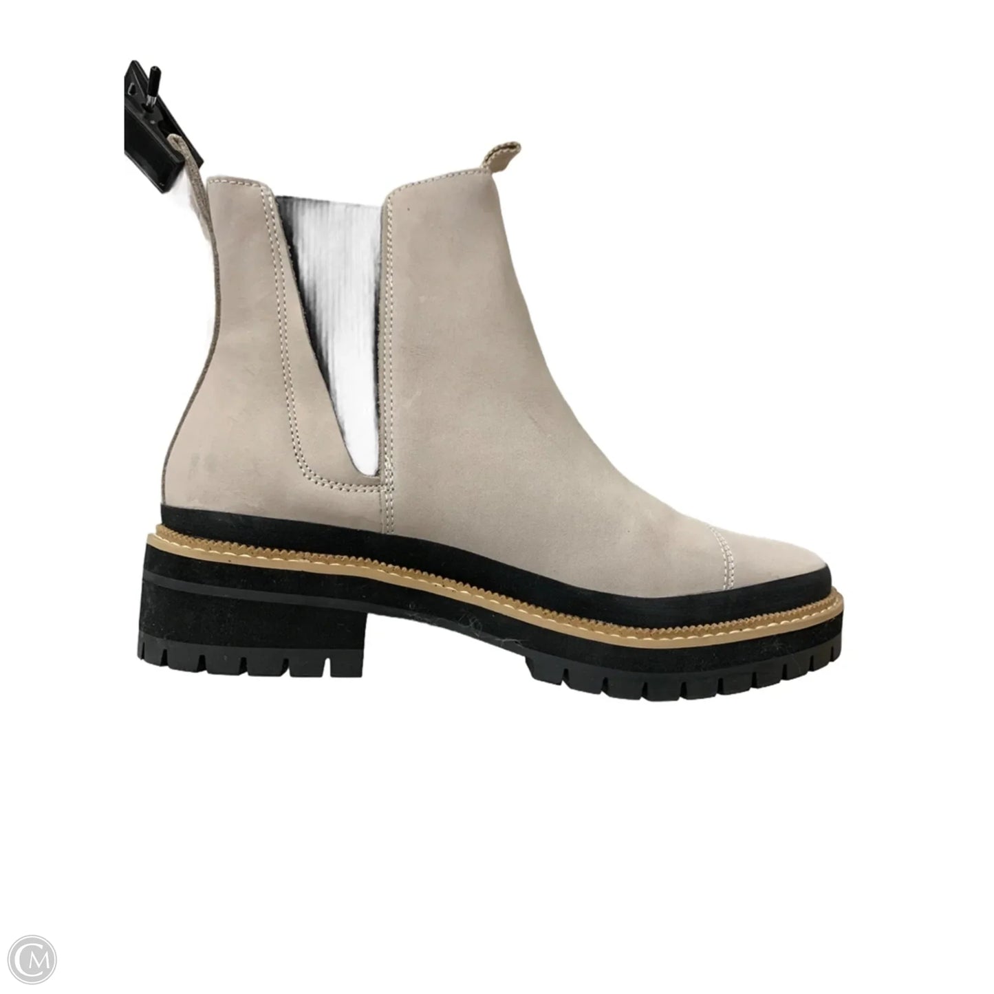 Boots Ankle Heels By Toms In Cream, Size: 10