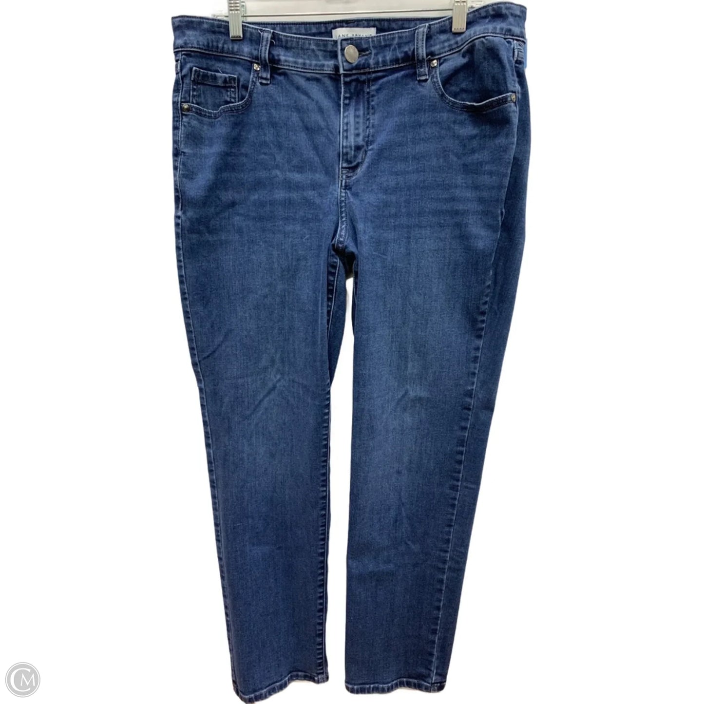 Jeans Straight By Lane Bryant In Blue Denim, Size: 16