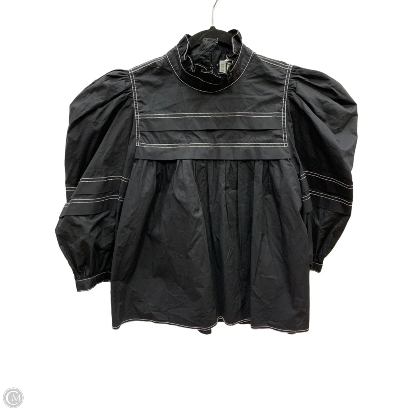 Blouse Long Sleeve By Hunter Bell In Black, Size: S