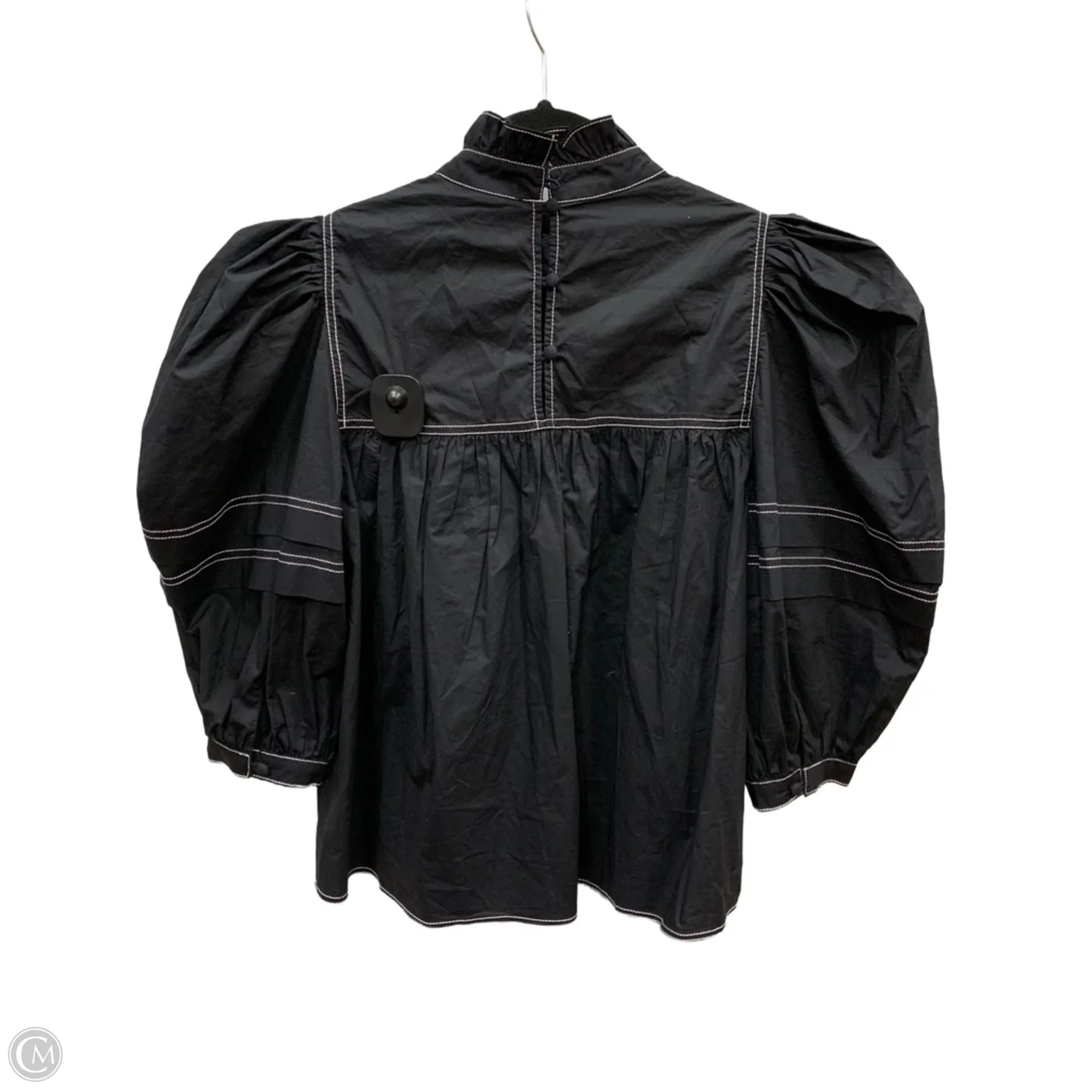 Blouse Long Sleeve By Hunter Bell In Black, Size: S