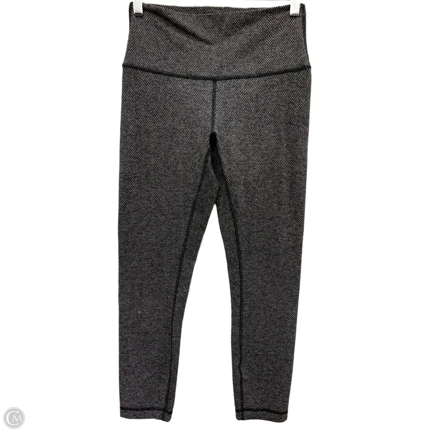 Athletic Leggings Capris By Lululemon In Black & White, Size: 6