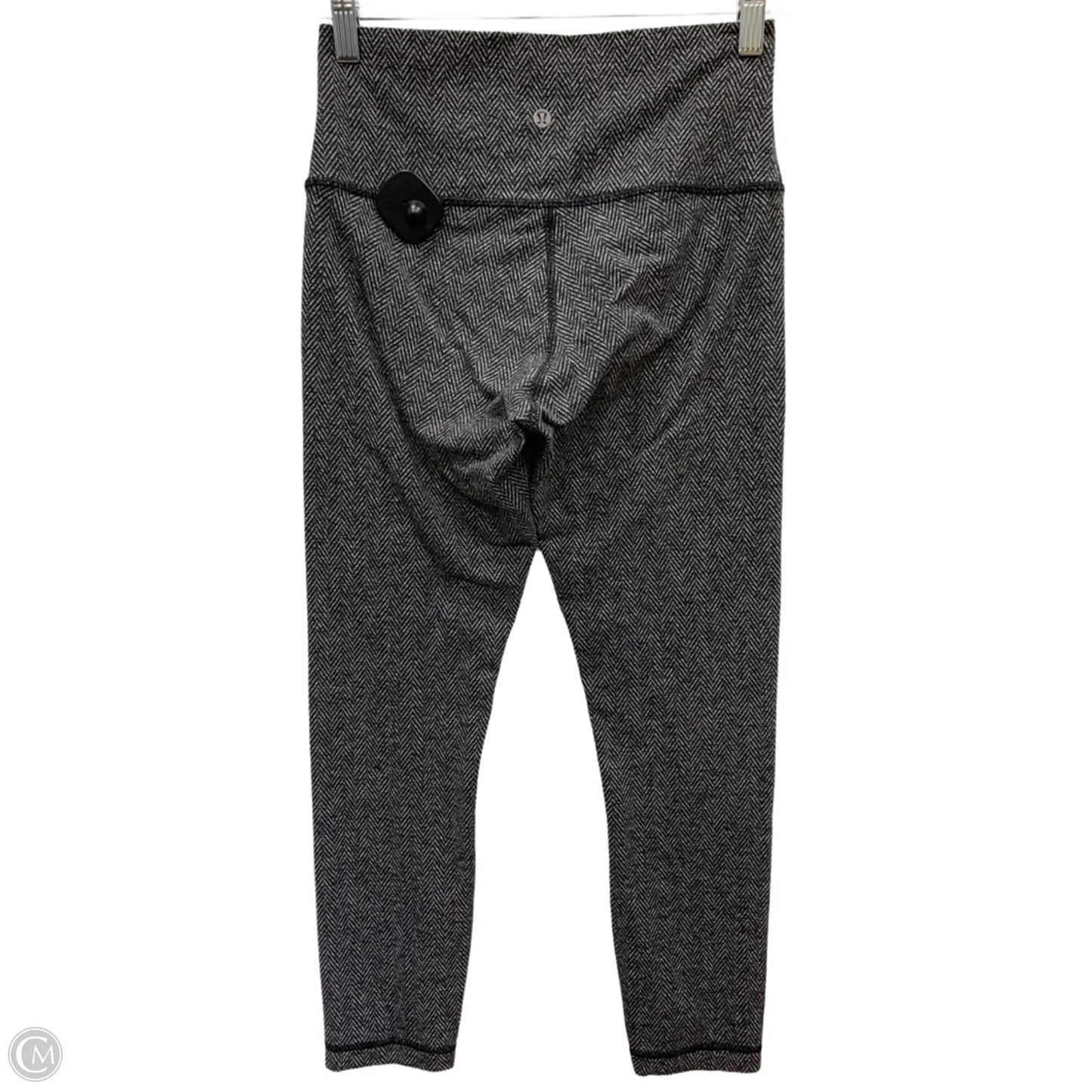 Athletic Leggings Capris By Lululemon In Black & White, Size: 6