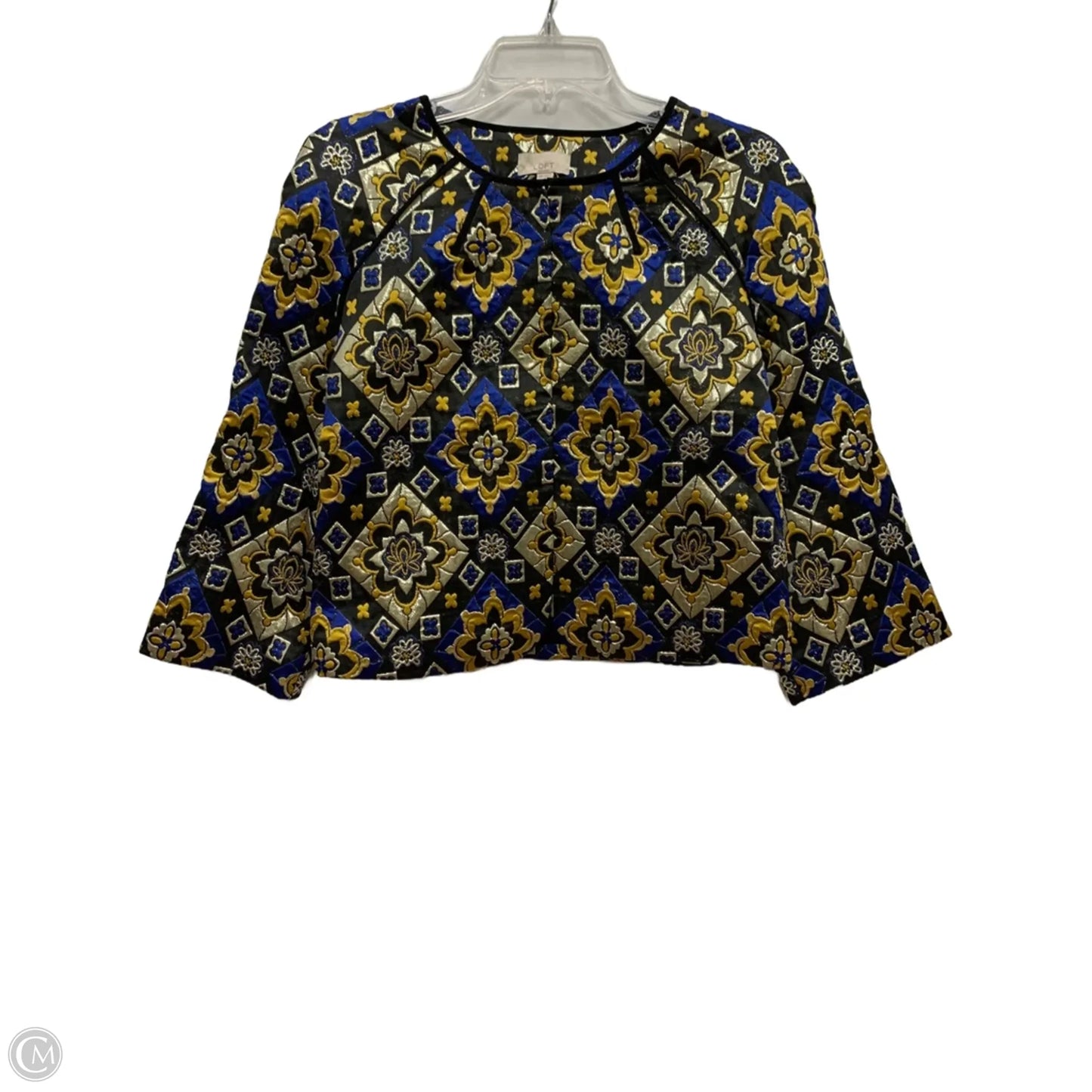 Skirt Set 2pc By Loft In Blue & Gold, Size: Mp