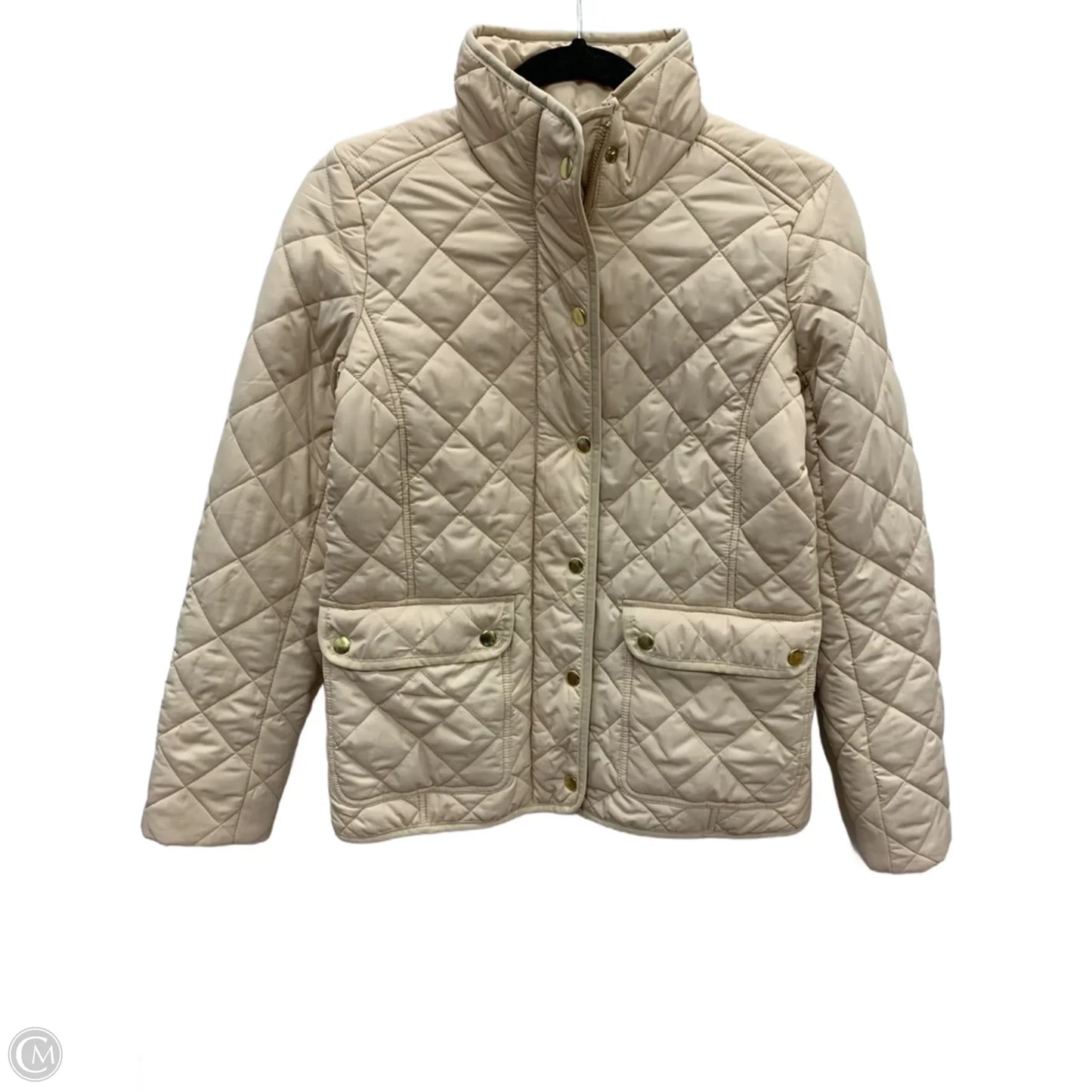 Coat Puffer & Quilted By J. Crew In Tan, Size: Xs
