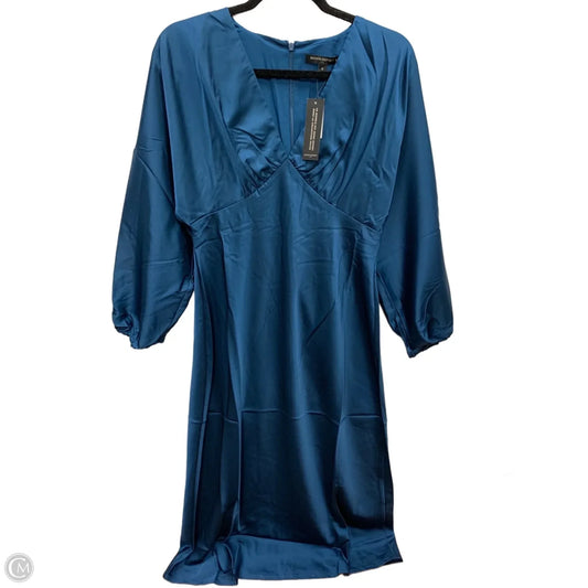 Dress Casual Midi By Banana Republic In Aqua, Size: 8