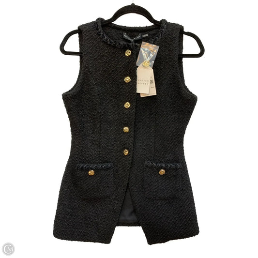 Vest Sweater By English Factory In Black, Size: S