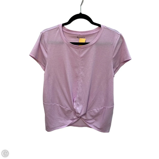 Athletic Top Short Sleeve By Athleta In Purple, Size: M
