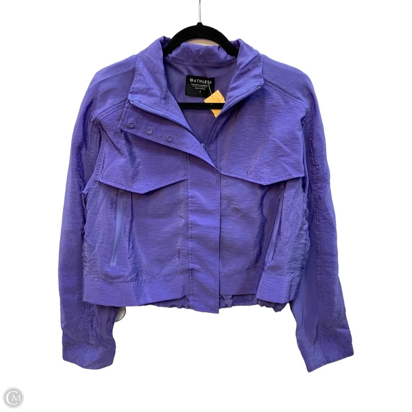 Athletic Jacket By Athleta In Purple, Size: S