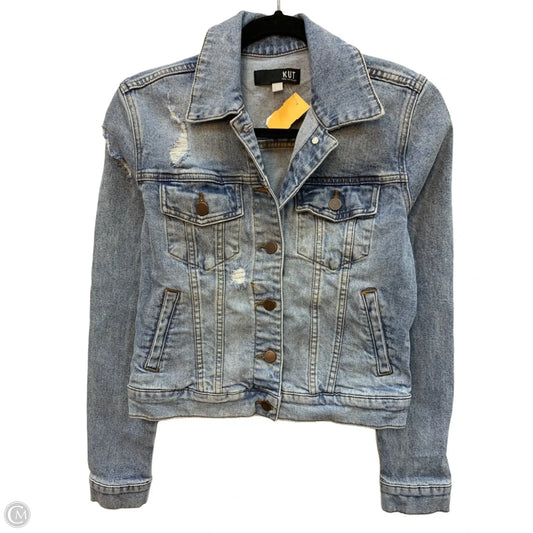 Jacket Denim By Kut In Blue Denim, Size: Xs