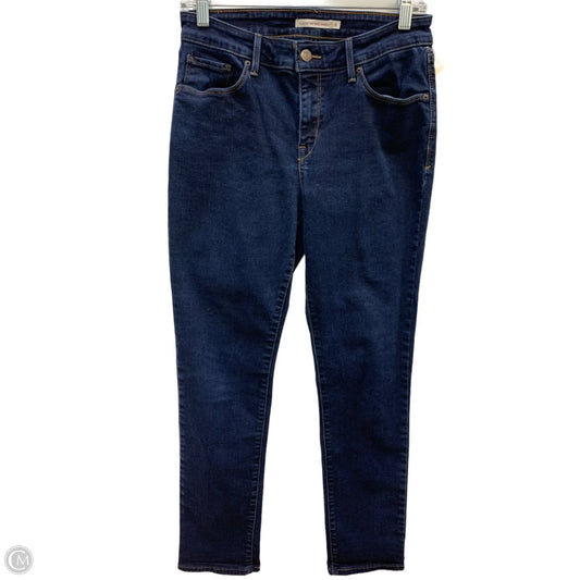Jeans Skinny By Levis In Blue Denim, Size: 8l