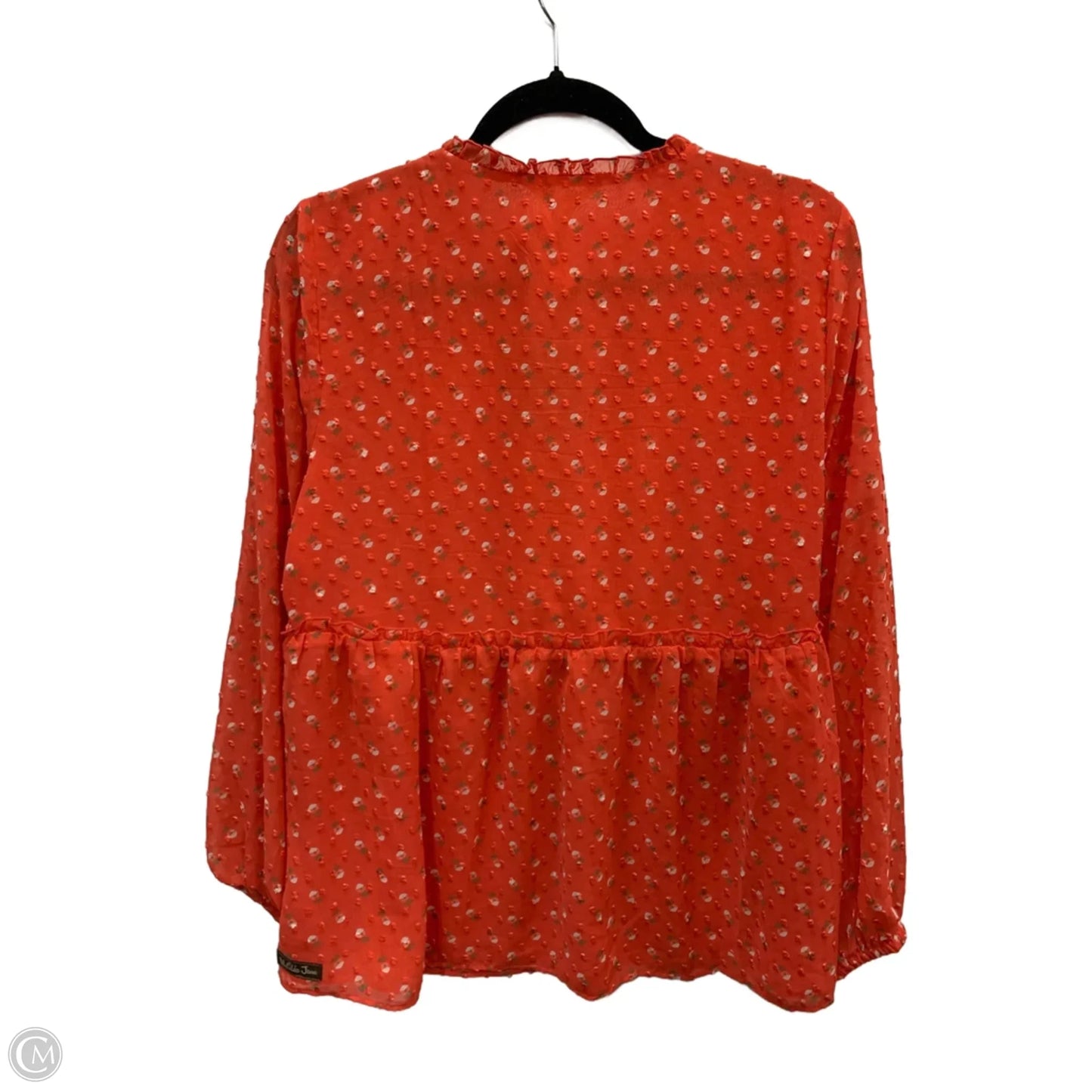 Blouse Long Sleeve By Matilda Jane In Red, Size: M