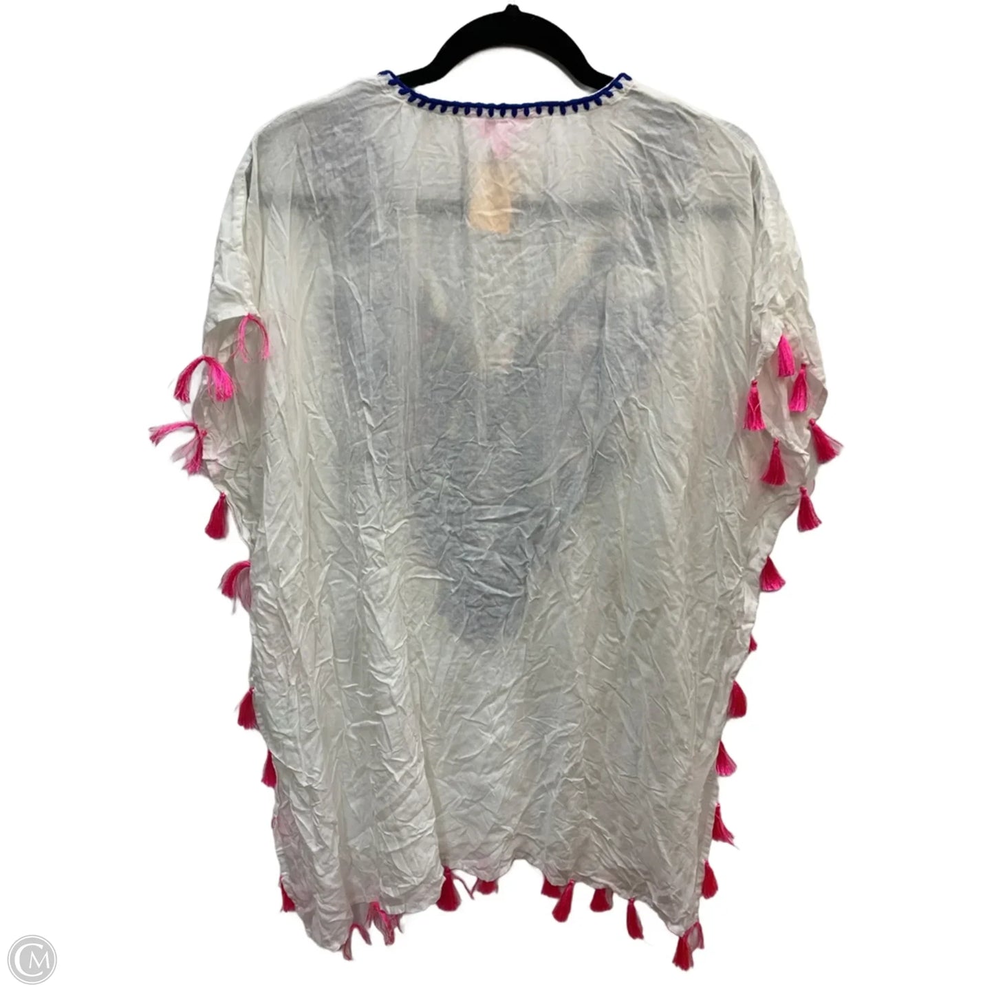 Swimwear Cover-up Designer By Lilly Pulitzer In Blue & White, Size: S