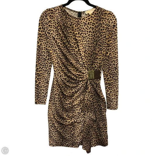 Dress Party Short By Michael By Michael Kors In Animal Print, Size: Sp