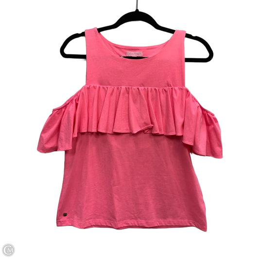 Top Short Sleeve Designer By Lilly Pulitzer In Pink, Size: S